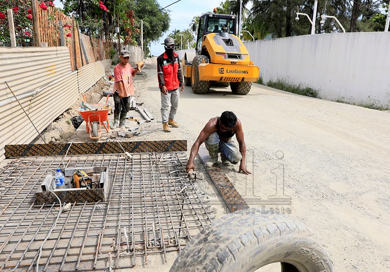 JL建设公司:帝力卢鲁马塔至班泰克拉帕路段施工中