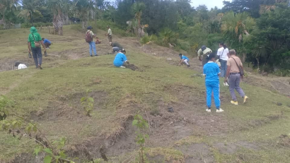 东帝汶维凯克镇种植2000棵树保护水土