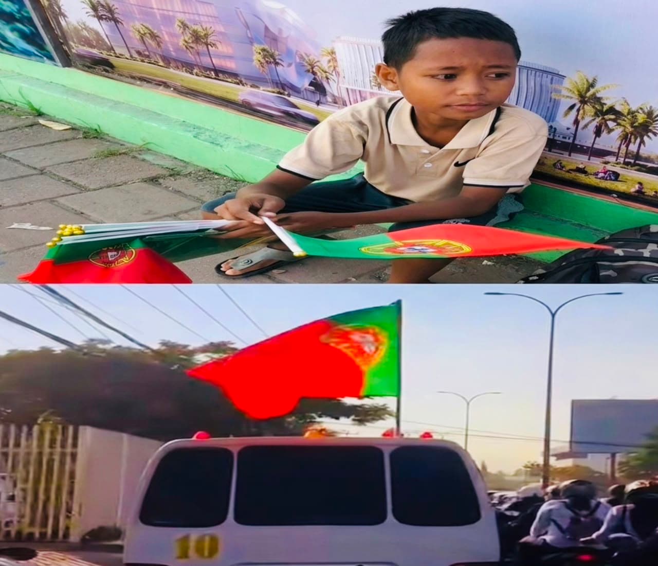 东帝汶球迷热购葡萄牙国旗,世界杯氛围浓厚