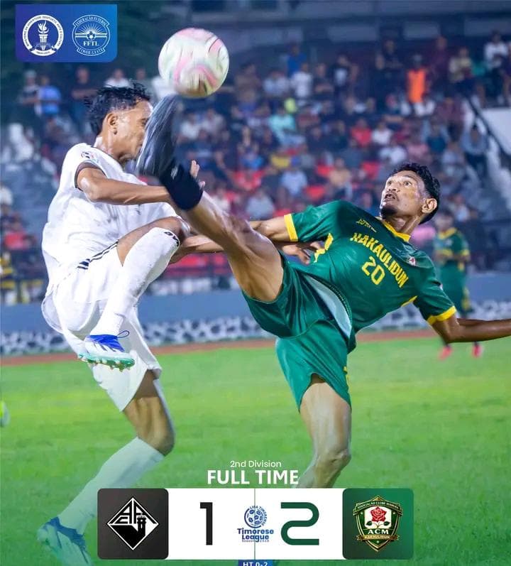 AC马穆拉2-1击败阿卡德米卡,东帝汶乙级联赛开门红